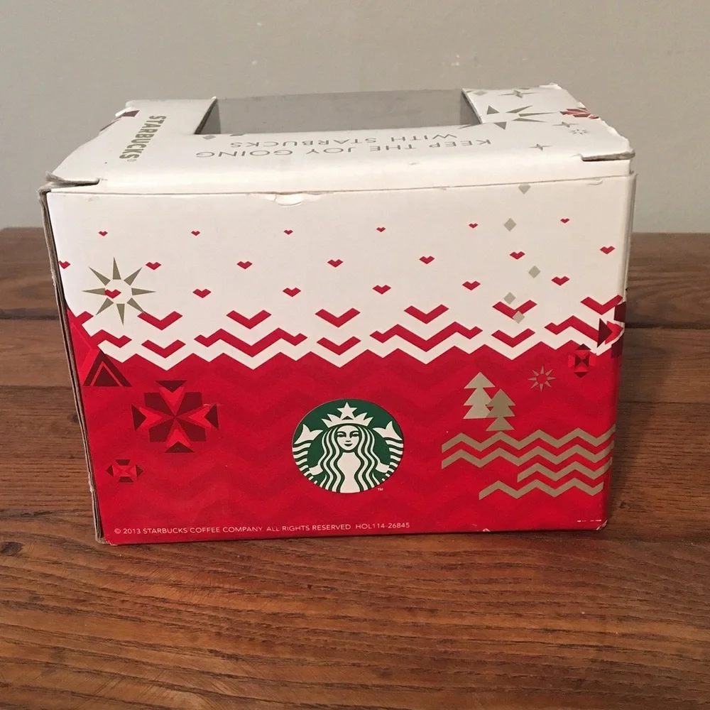 Starbucks Siren Mermaid Holiday Christmas Mug 2013 NIB Brand New Retired NIB